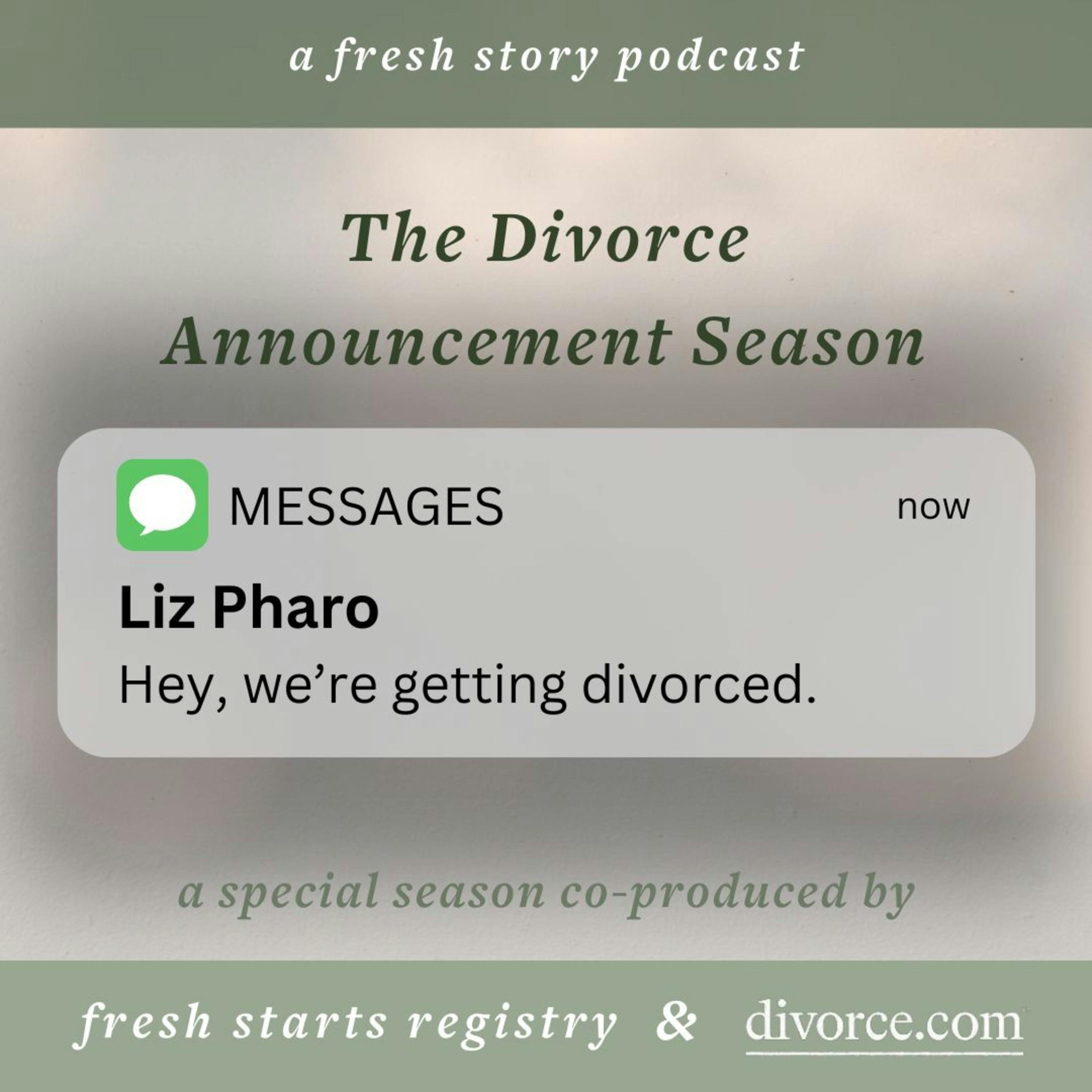 The Divorce Announcement Season: Liz Pharo of Divorce.com