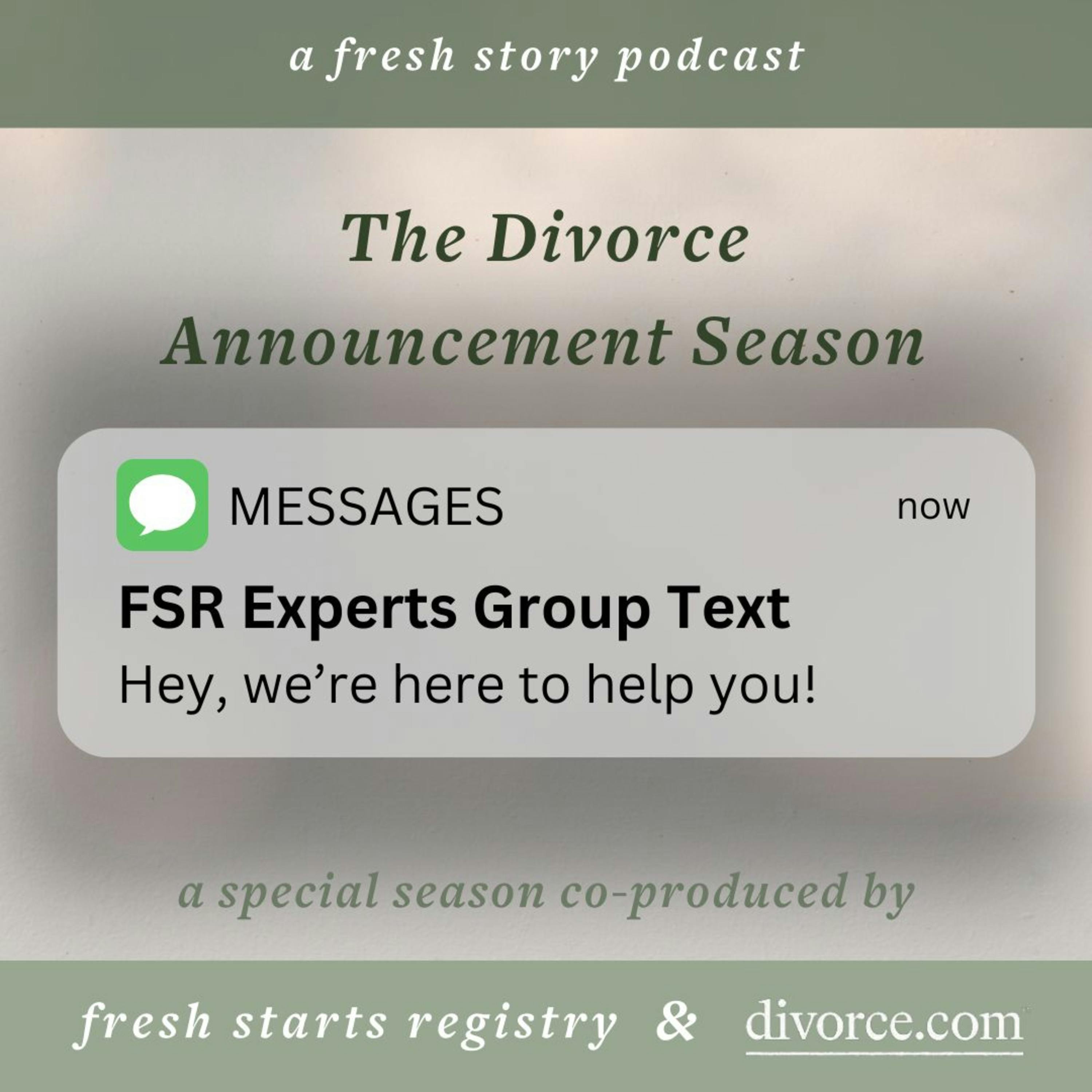 The Divorce Announcement Season: Advice from the Experts